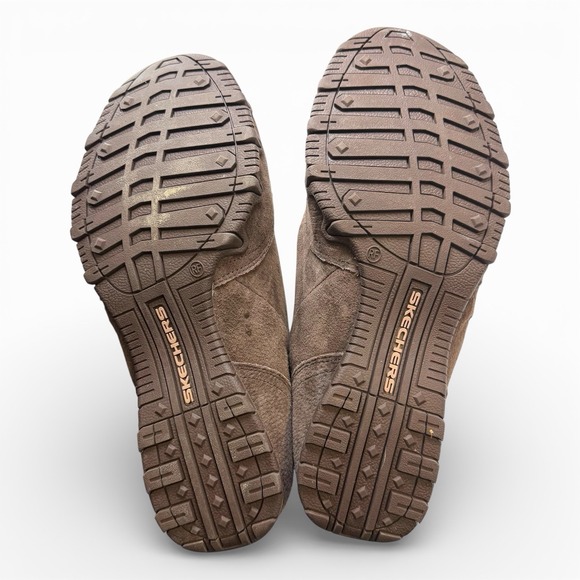 Skechers Relaxed Fit Air Cooled Memory Foam Brown Suede Ankle Boot Size 9 - Picture 12 of 13